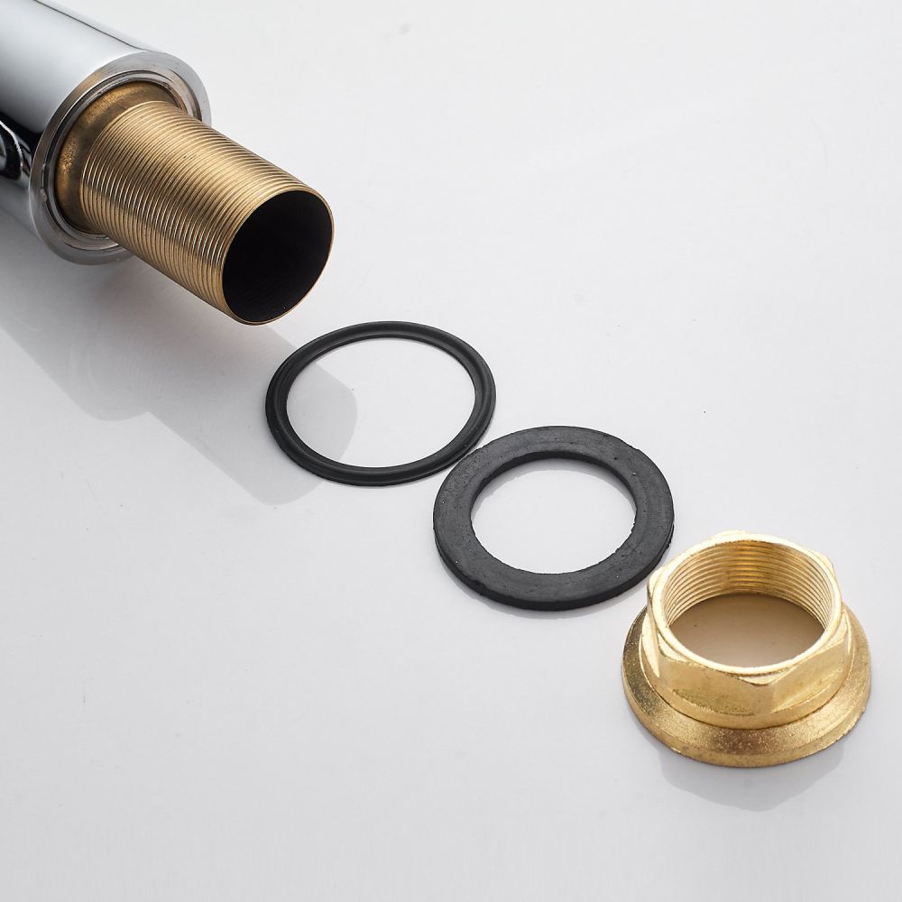 Смеситель для кухни с гибким изливом Shevanik S743-9, хром/серый