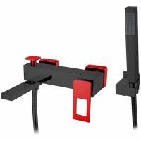 Смеситель для ванны Q BlackR_Комплект