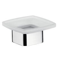 Emco Loft  мыльница настольная , сатинированное хрустальное стекло,  цвет emco-steel