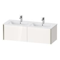 Duravit ME by Starck  Двойная раковина для мебели с перел., с 1 отв. под смес., 1300x490мм, Цвет: Белый