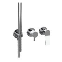 Bongio GIO2 Смеситель встроенный для душа с ручной лейкой, цвет: хром (со встраиваемой часть)