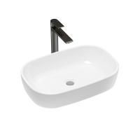 Комплект 2 в 1 Lavinia Boho Bathroom Sink 21510004, накладная фарфоровая раковина 54 см, смеситель