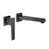 Bongio Stelth Смеситель для раковины наружняя часть, излив 160 мм, цвет черный матовый