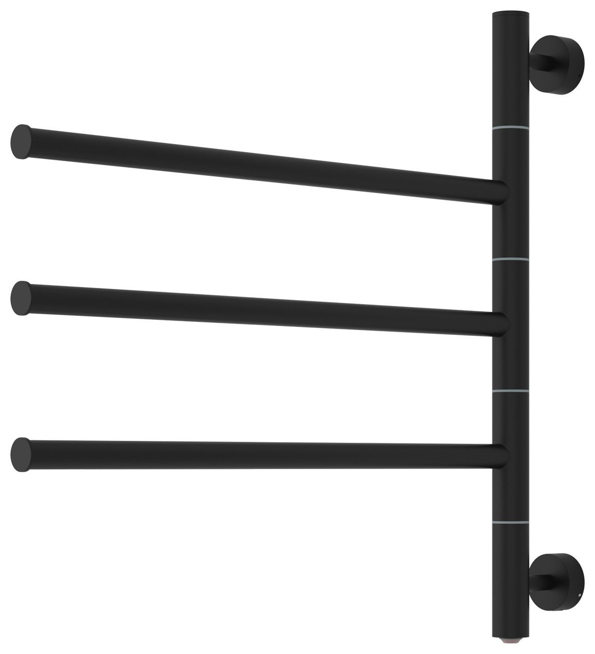 Электрический полотенцесушитель СУНЕРЖА "Триада" 540х585 (35.8 Вт) (Матовый Чёрный)