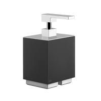 Gessi Rettangolo Дозатор для жидкого мыла настольный, цвет: хром/черный Gessi Rettangolo Дозатор для жидкого мыла настольный, цвет: хром/черный