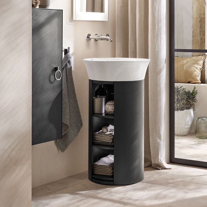 Duravit White Tulip Раковина ? 500  мм накладная без отв под смес, с керам крышкой без перелива, цвет: белый