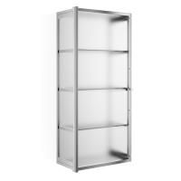 Decor Walther Glas S 3 Шкафчик подвесной 35x19x80см, стекло матовое, цвет: хром ЗАКАЗ ПО ЗАПРОСУ