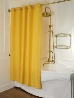 MIGLIORE Шторка L180xH200 см. для душа/ванны, текстиль, узор АР-ДЕКО, цвет бежево-золотой