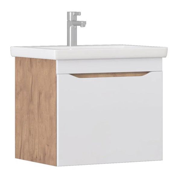 Тумба под раковину подвесная VIGO Grani tp.GRI.ELI.60.1Y дуб золотой, 60 см