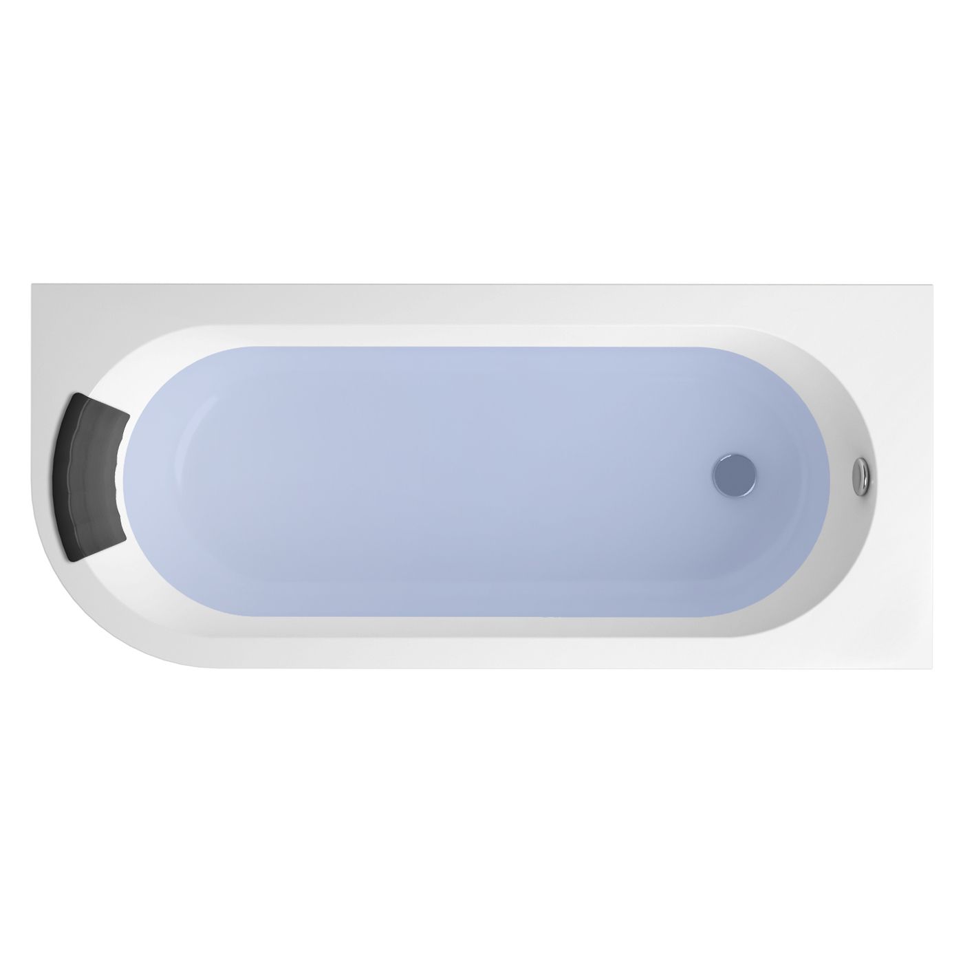 Комплект 3 в 1 Lavinia Boho Art II S1-371317PR, акриловая ванна 170x72,5 см (правый разворот), усиленные металлические ножки с монтажным набором, мягкий силиконовый подголовник