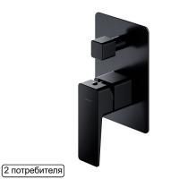 Смеситель для душа скрытого монтажа OMNIRES PARMA PM7435BL (черный BLM)