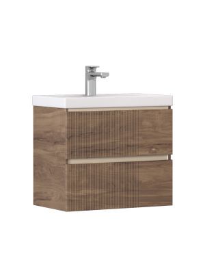 Тумба навесная Velvex Mondi 600-0-2 акация темная под раковину 4627173210874 (Madera Classica Slim) (359 акация темная)