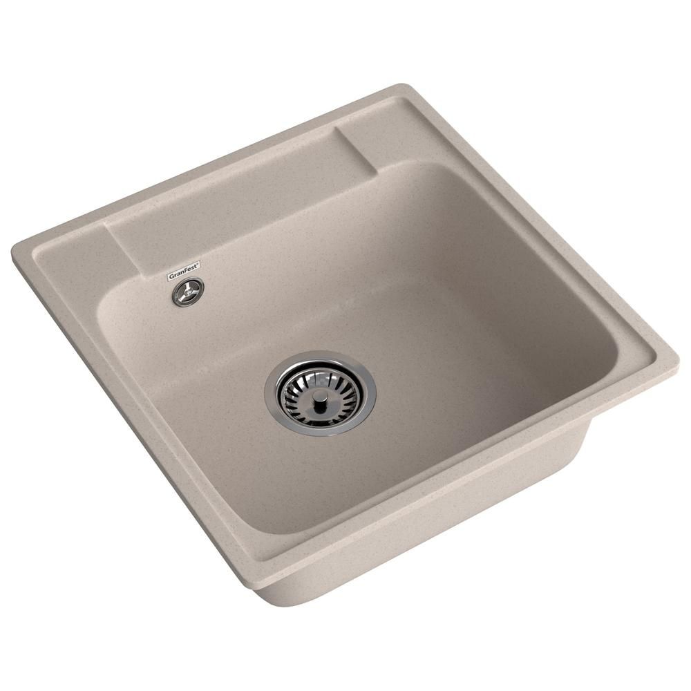 Кухонная мойка GranFest QUARZ 48, песочный, артикул 48 песочный