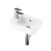 Комплект 3 в 1 Lavinia Boho One 21510479, подвесная фарфоровая раковина 37 см, смеситель, латунный сифон