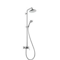 Душевая стойка, Hansgrohe, Croma, смеситель-есть, тип открывания воды-однорычажный, тип регулирования воды-керамический картридж,  верхний душ-есть, форма верхнего душа-круглая, размер верхнего душа-220, держатель верхнего душа-есть, вынос, мм-400, количе Душевая стойка, Hansgrohe, Croma, смеситель-есть, тип открывания воды-однорычажный, тип регулирования воды-керамический картридж,  верхний душ-есть, форма верхнего душа-круглая, размер верхнего душа-220, держатель верхнего душа-есть, вынос, мм-400, количе