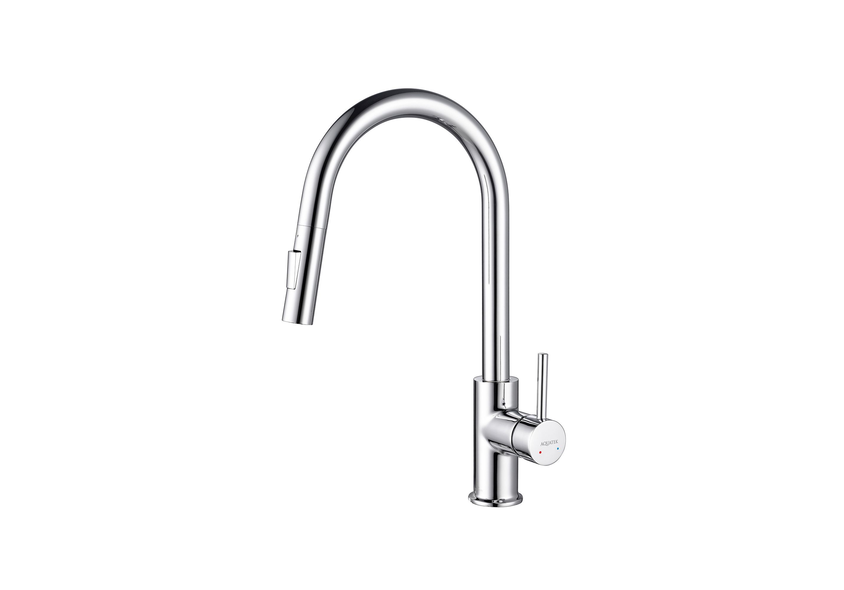 Смеситель для кухни с вытяжным изливом 2 jet AQUATEK AQ1384CR ЕВРОПА Смеситель для кухни с вытяжным изливом 2 jet AQUATEK AQ1384CR ЕВРОПА