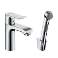 Смеситель для раковины с гигиеническим душем, Hansgrohe, Metris, тип открывания воды-однорычажный, тип регулирования воды-керамический картридж, тип установки-на раковину, отверстия для монтажа-1, высота, мм-172, вынос излива, мм-151, тип излива-неподвижн Смеситель для раковины с гигиеническим душем, Hansgrohe, Metris, тип открывания воды-однорычажный, тип регулирования воды-керамический картридж, тип установки-на раковину, отверстия для монтажа-1, высота, мм-172, вынос излива, мм-151, тип излива-неподвижн