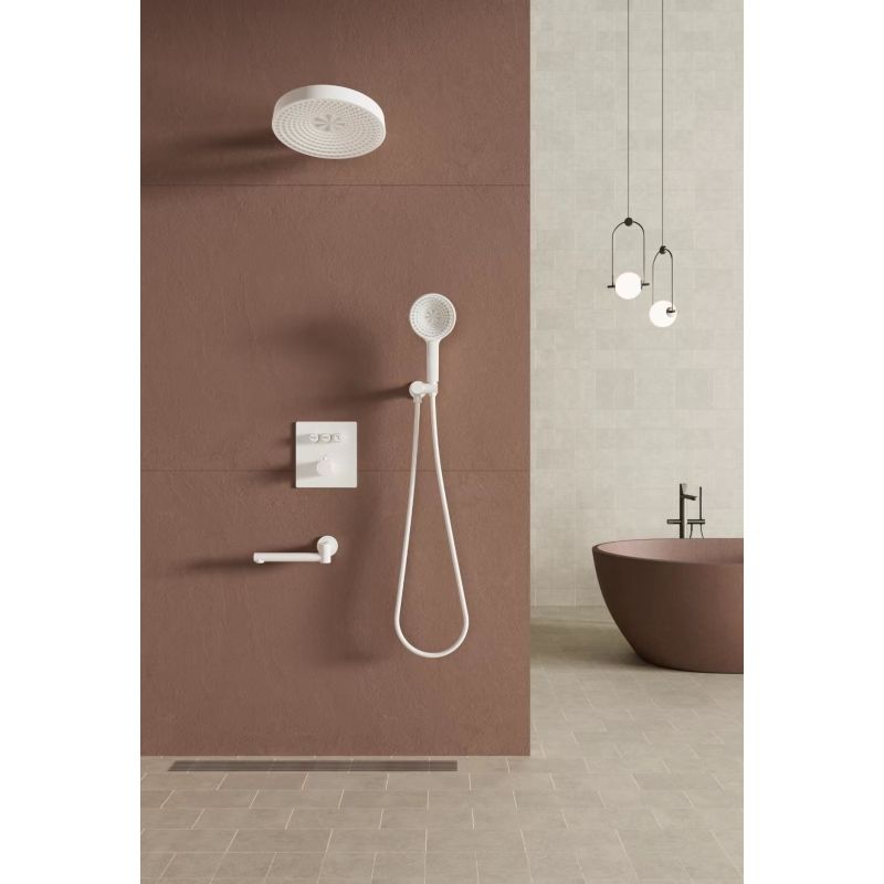 Душевая система встраиваемая с термостатом Bronze de Luxe OMG! 1011W, белый, артикул 1011W
