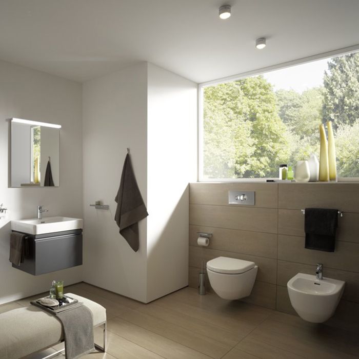 Laufen Pro Биде подвесное 530x360x335(430) мм, с 1 отв. под смесит, боковые отверстия для подвода воды, цвет: белый