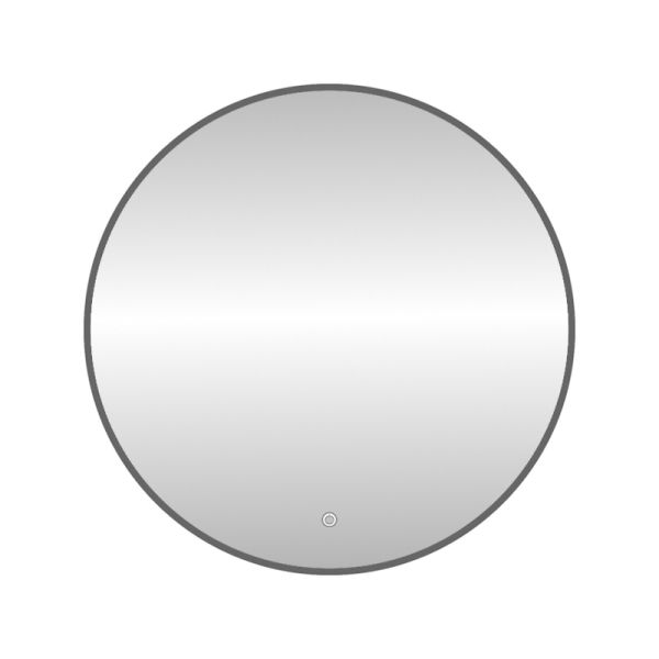 Зеркало с подсветкой LED Fixsen FX-1070F круглое 70х70 см, графит