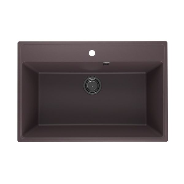 Кухонная мойка Ulgran Quartz Forte 760-06, трюфель