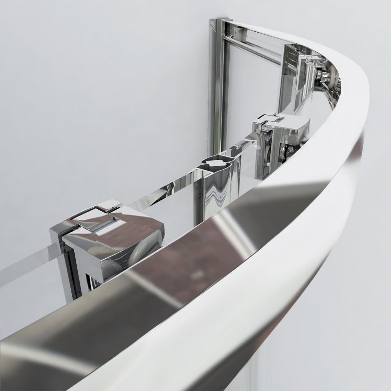 Душевой уголок Vincea Garda 120x90 VSJ-1G129CL профиль Хром стекло прозрачное