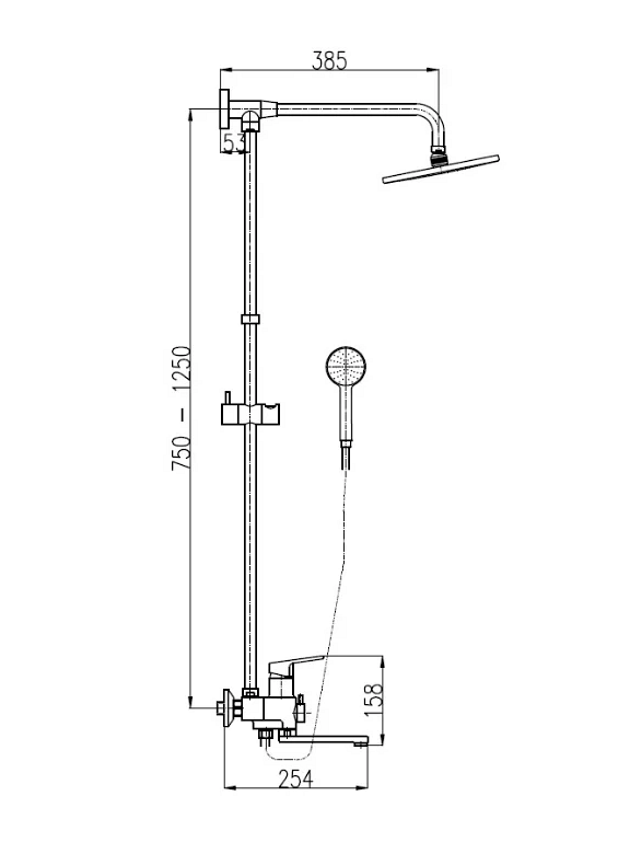 Душевая система Rav Slezak Colorado CO288.5/5