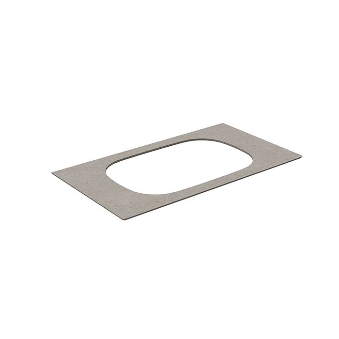 Спец. изд. декоративное для раковин, встраив. сверху MAGICA Риккарди 90 см, серый матовый (без отв.), артикул MA.2.0.SG519920R\90