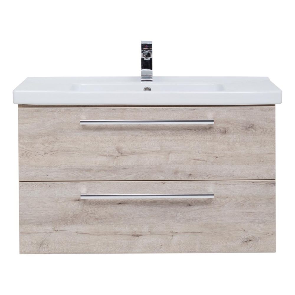 Тумба под раковину подвесная Dreja Gio 80 см, дуб кантри, артикул 77.0104D