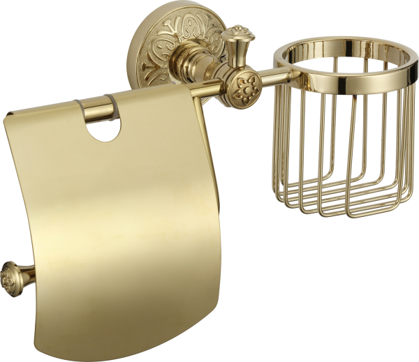 Держатель для туалетной бумаги и освежителя Savol S-L05851B, золото
