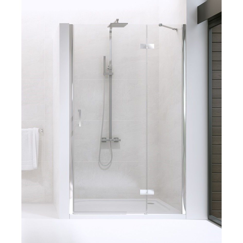 Дверь в нишу NEW TRENDY NEW RENOMA R 120x195 D-0102A (хром)