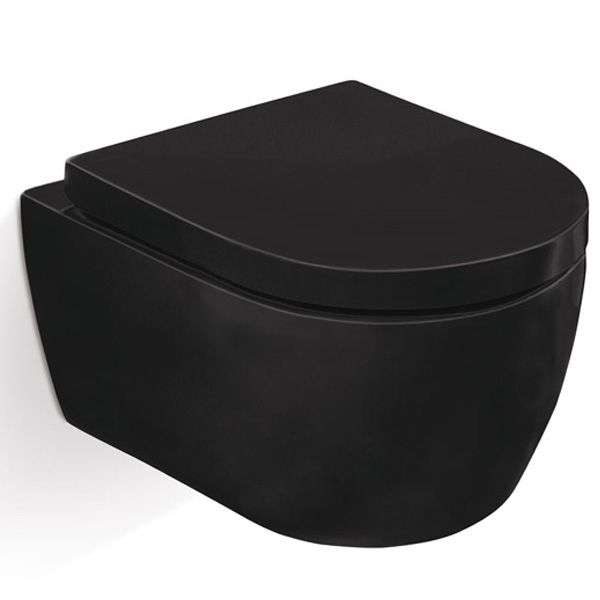 Унитаз Grossman GR-4411BS подвесной Черный с сиденьем Микролифт