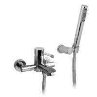 Nicolazz Arena Смеситель для ванны на 2 отверстия, с душевой лейкой, цвет: хром