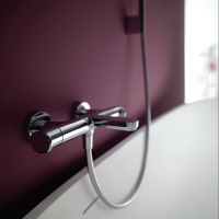 CISAL LineaViva Смеситель термостатический настенный для ванны/душа, цвет хром