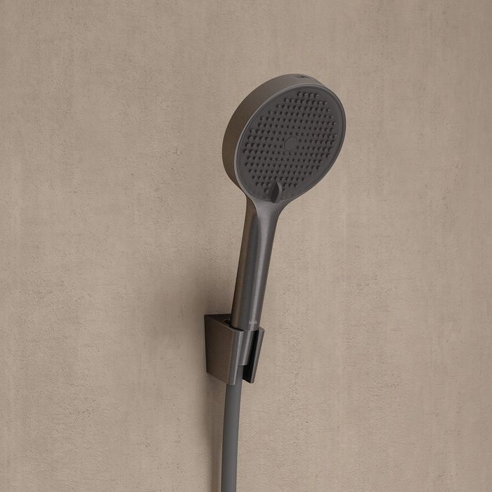 Лейка для душа, графит матовый, Aiger, IDDIS, AIG4FG0i18, артикул AIG4FG0i18