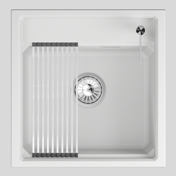 Кухонная мойка GRANULA кварц (5002i, АРКТИК)