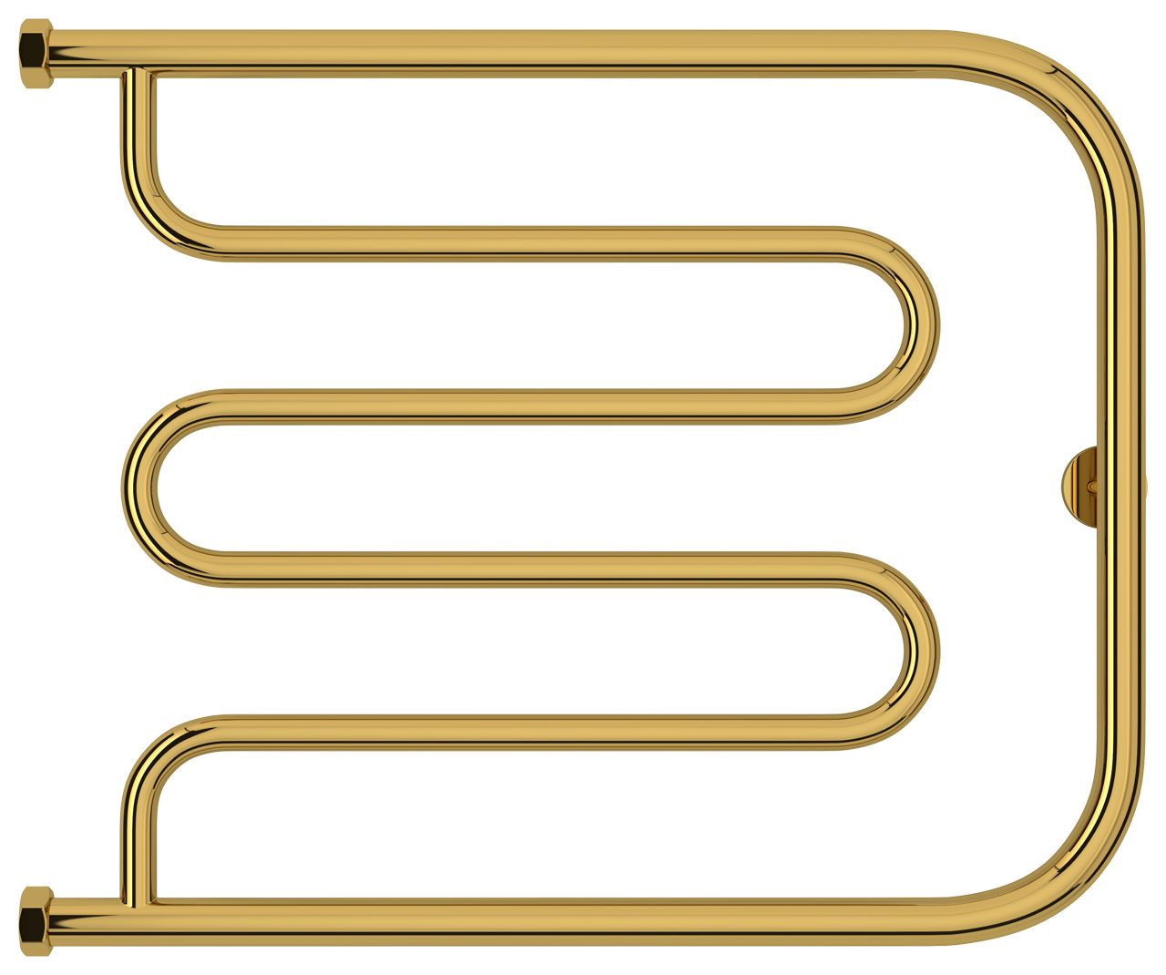 Полотенцесушитель водяной "Лира+" 500х650 Н. Г. 1" (Золото)