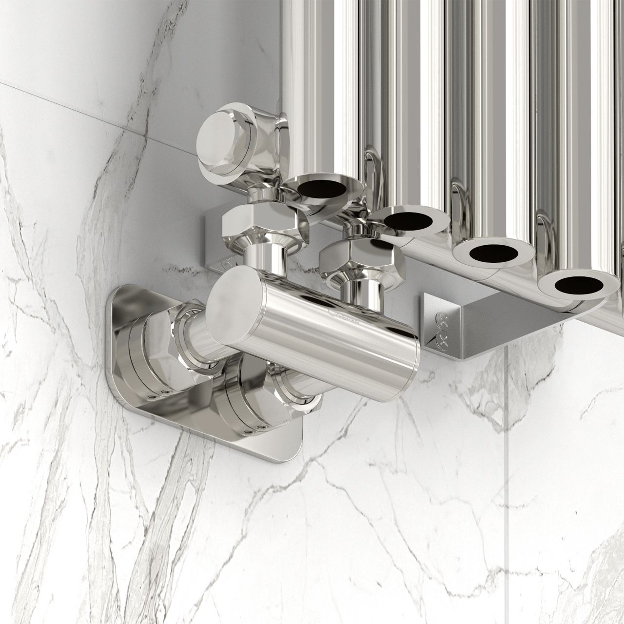 Модуль 2х3/4" угловой EU50 (Сатин) Модуль 2х3/4" угловой EU50 (Сатин)