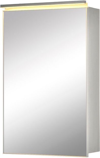 Зеркальный шкаф De Aqua Алюминиум 50 AL 501 050 S серебро