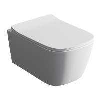 Унитаз, Artceram, A16, безободковый (с открытым смывным краем),  тип установки-подвесной, ширина, мм-360, глубина, мм-520, высота, мм-290, форма чаши-прямоугольная, выпуск-горизонтальный, материал-керамика, сиденье-необходимо заказать, вид грязеотталкиваю