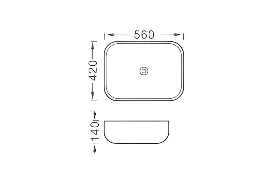 Раковина накладная для установки на столешницу AQUATEK AQ5526-MB 560*420*140, матовый черный Раковина накладная для установки на столешницу AQUATEK AQ5526-MB 560*420*140, матовый черный