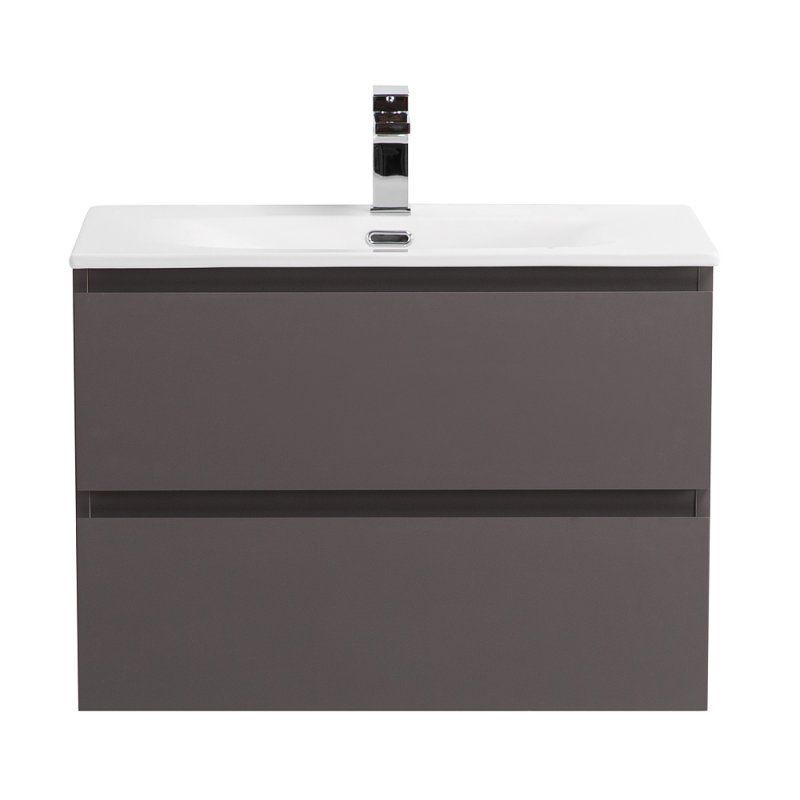 KRAFT 39 База под раковину подвесная с фрезерованными ручками по всей длине фасада с 2 выкатн. ящ.,Бежевый Мат.,700x395x500,KRAFT 39-700/390-2C-SO-СO, артикул KRAFT 39-700/390-2C-SO-СO