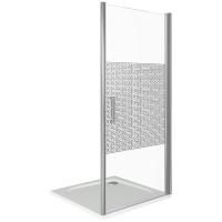 Душевая дверь в нишу Good Door Fantasy DR-80-F-CH 80 профиль Хром стекло прозрачное с рисунком Душевая дверь в нишу Good Door Fantasy DR-80-F-CH 80 профиль Хром стекло прозрачное с рисунком