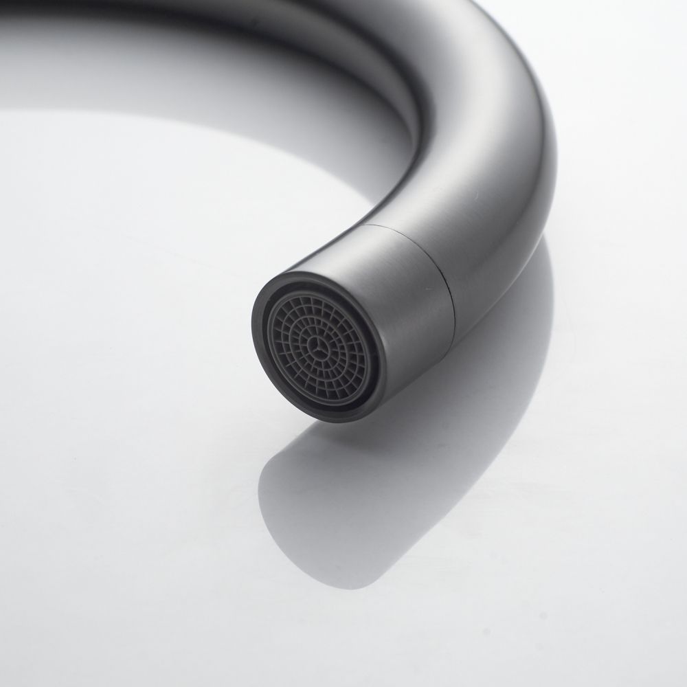 Смеситель для кухни Shevanik S5053T, оружейная сталь