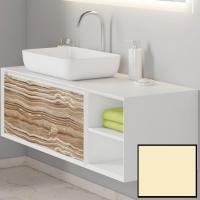 Тумба под раковину SanVit Стайл 120 L kstyle120 подвесная Желтый глянец