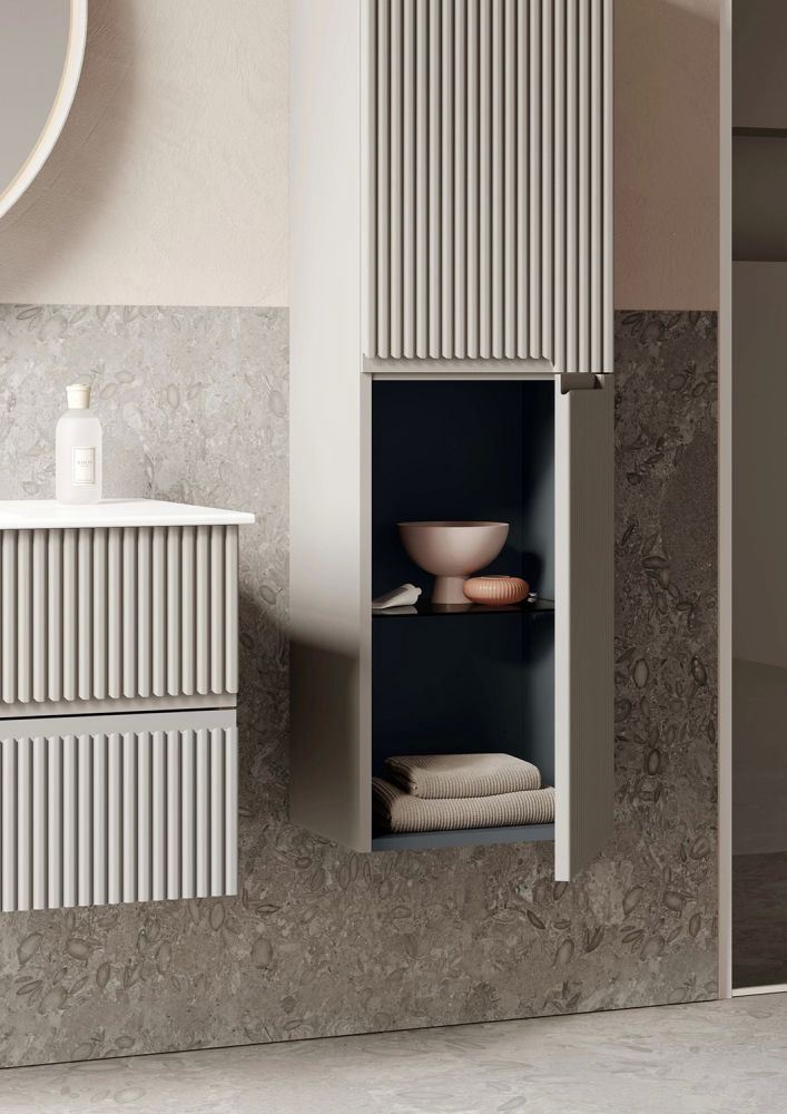 Тумба с раковиной ORKA Moonlight 70 подвесная, бежевый матовый