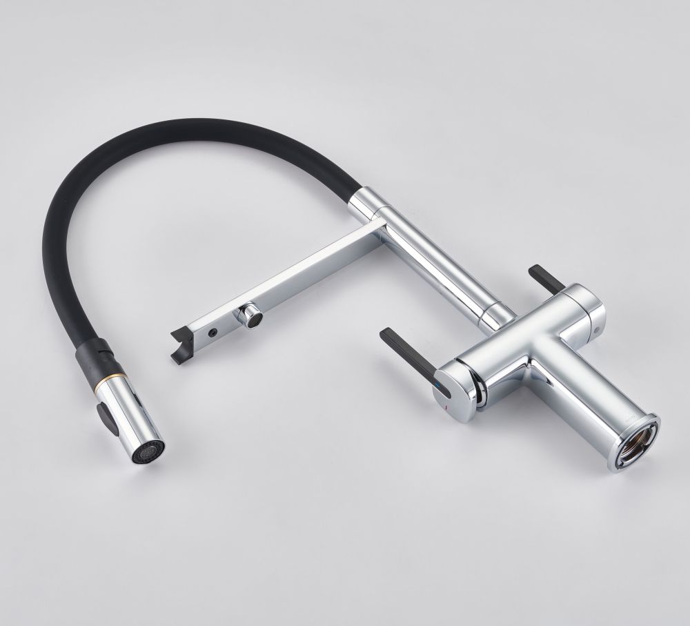 Смеситель для кухни с подключением фильтра для воды Rose R358, хром