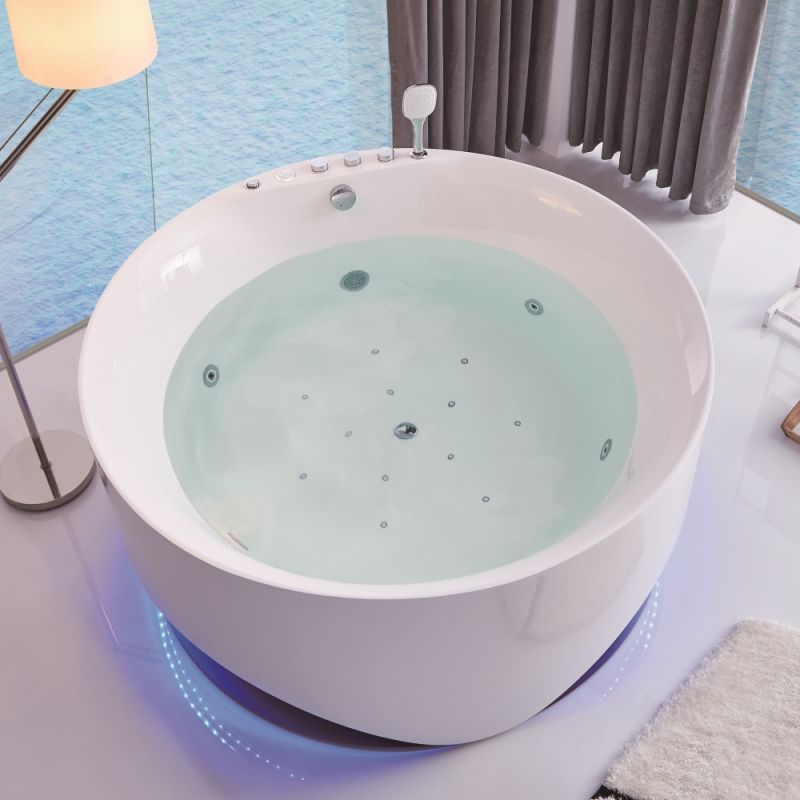 Акриловая ванна SSWW AX223A CGSPR 150х150 с гидромассажем