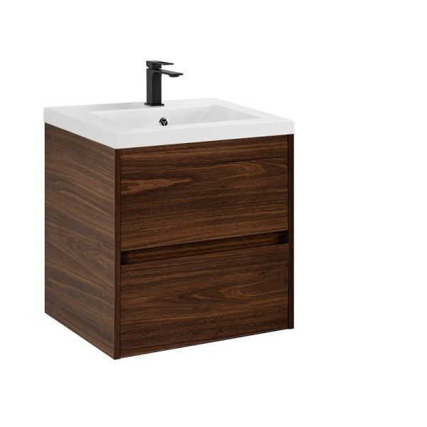 FAMILY-M База под раковину подвесная с двумя выкатными ящиками, Bourbon Oak, 500x350x550, Family-M-500-2C-SO-BO