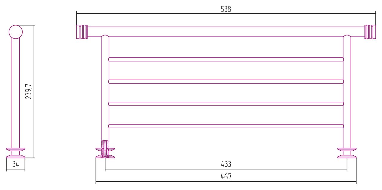 Полка, Сунержа, прямая 4П, длина,мм-470, ширина, мм-538, глубина,мм-240, высота,мм-34, назначение-для водяных и электрических, материал-нержавеющая сталь, цвет-белый Полка, Сунержа, прямая 4П, длина,мм-470, ширина, мм-538, глубина,мм-240, высота,мм-34, назначение-для водяных и электрических, материал-нержавеющая сталь, цвет-белый